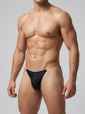 Clear Strap Brief - Silk Black