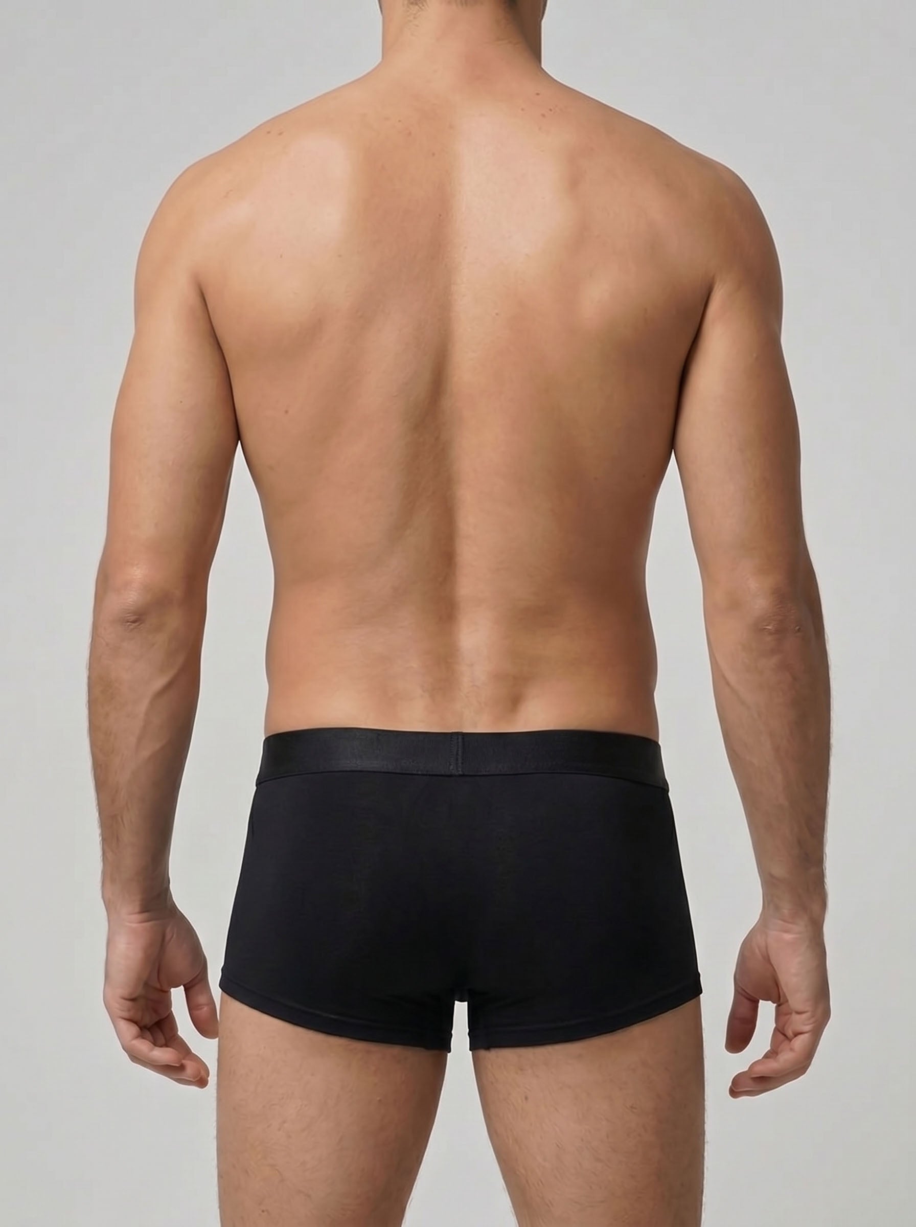 Embossed Modal Boxer Brief - Black