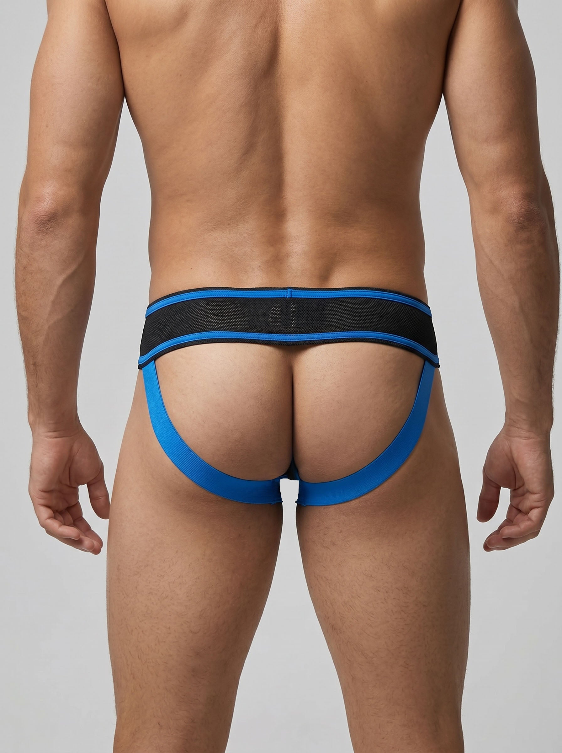 Lace-Up Jockstrap - Blue
