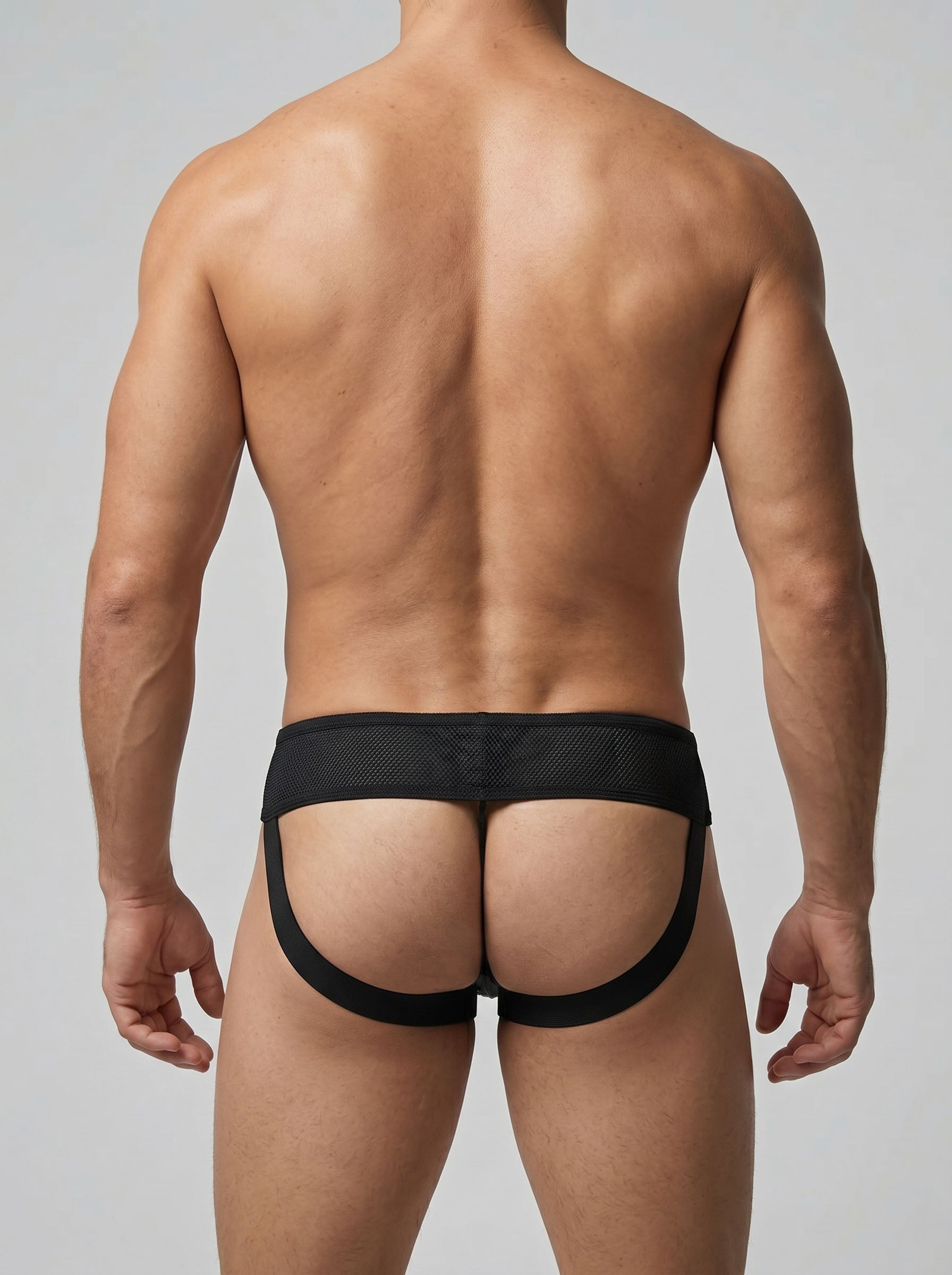 Lace-Up Jockstrap - White