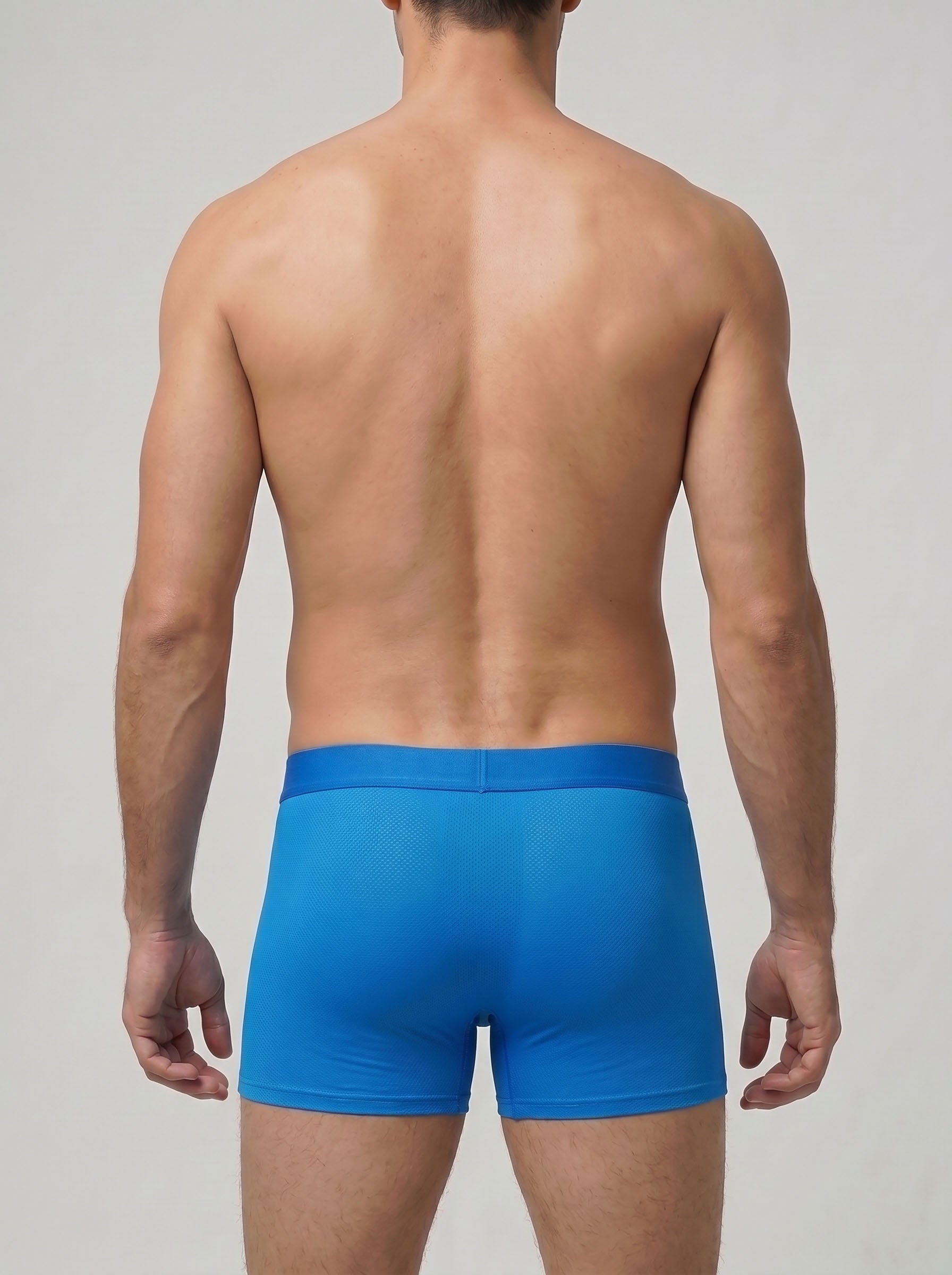 Micro-Mesh Boxer Shorts - Blue