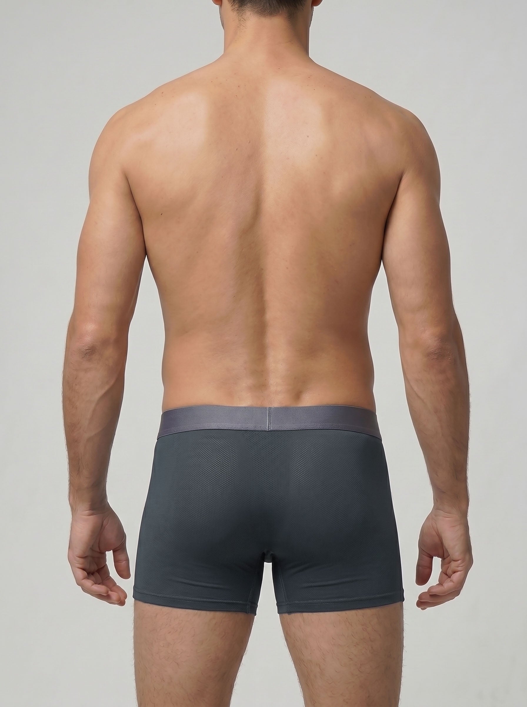 Micro-Mesh Boxer Brief - Gray