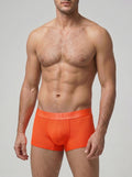 Perforated Nylon Boxer Brief - Orange